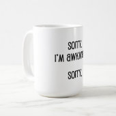 気まずくてすみません コーヒーマグカップ (正面左)