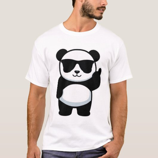 気ままなパンダの態度 Tシャツ (正面)