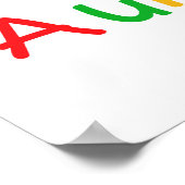 気ままな一次色の贈り物になる ポスター (角)