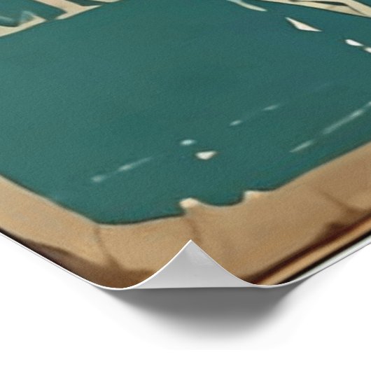 気ままな猫やヴィンテージ猫のためのサレムの聖域 ポスター (角)