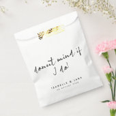 気もしを付けろ |ミニマル結婚リストスクリプト フェイバーバッグ (封をした状態)