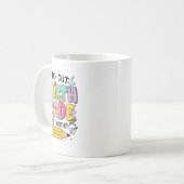 気をつけてね、4年生だよ！学校が始まるよ  コーヒーマグカップ (正面左)