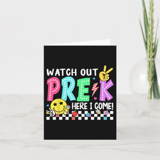 気をつけて！プレキがやってくる！幼稚園準備クラス カード (正面)