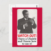 気をつけて！ポストカード ポストカード (正面/裏面)