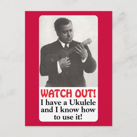 気をつけて！ポストカード ポストカード (正面)