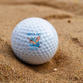 気をつけて！速い！ ゴルフボール