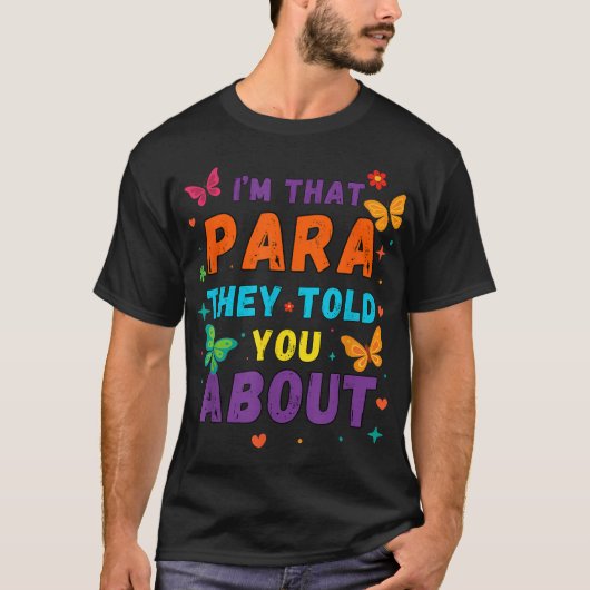 気をつけろと言われたあのパラが私ですデザイン Tシャツ (正面)