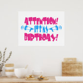 気をつけろ!俺の誕生日だ!(おもしろい誕生日) ポスター (キッチン)