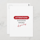 気をつけろ！成功を見据もしえて ポストカード (正面/裏面)