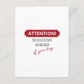 気をつけろ！成功を見据もしえて ポストカード (正面)