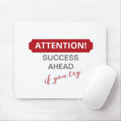 気をつけろ！成功を見据もしえて マウスパッド (マウス)