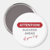 気をつけろ！成功を見据もしえて マグネット (正面/裏面)