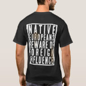 気をつけろ Tシャツ (裏面)