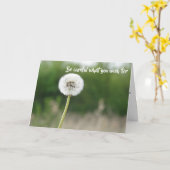 気を付けてください – 草の緑… カード (黄色い花)
