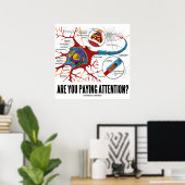 気を付けてるのか？（ニューロン/シナプス） ポスター (ホームオフィス)