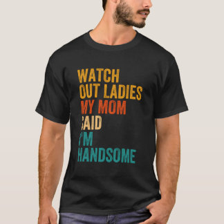 気を付けてママがハンサムだと言ったヴィンテージ Tシャツ