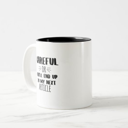 気を付けないと次の記事に載る ツートーンマグカップ (正面左)