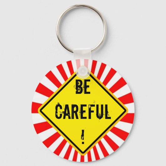 気を付ける キーホルダー (正面)