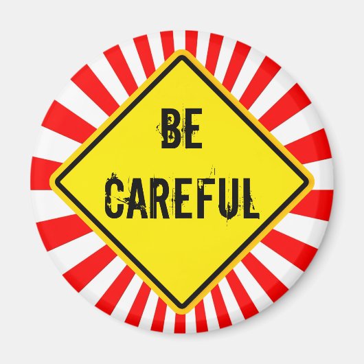 気を付ける マグネット (正面)