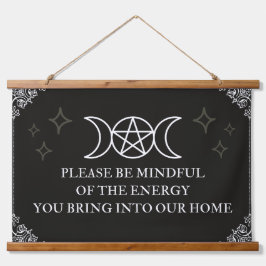 気を付ける 吊り下げ型タペストリー