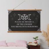 気を付ける 吊り下げ型タペストリー (寝室)