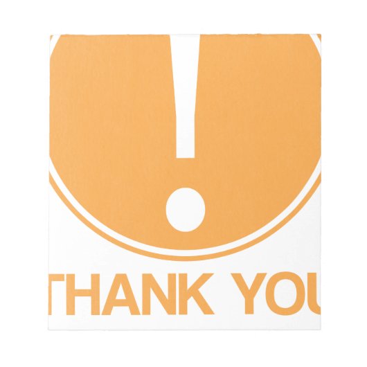 気を付け感謝していて、気を付けて ノートパッド (正面)