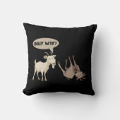 気を失おもしろいう山笑わされる羊の動物 クッション (正面)