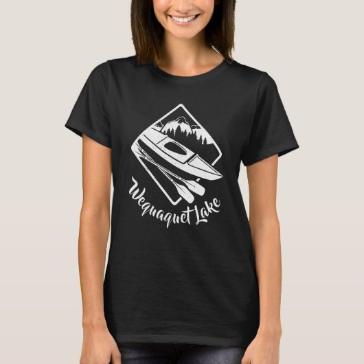 気を散らしたケープコッドWequaquet湖Barnstable Ma Tシャツ (正面)