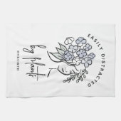 気を散らした庭師ボホフローラかわいい植物 キッチンタオル (横)