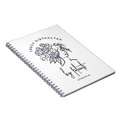 気を散らした庭師ボホフローラかわいい植物 ノートブック (右側)