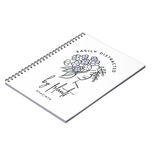 気を散らした庭師ボホフローラかわいい植物 ノートブック (左側)