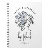 気を散らした庭師ボホフローラかわいい植物 ノートブック (正面)