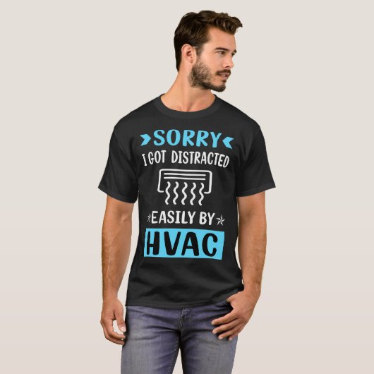 気を散らしたHVAC Tシャツ (正面フル)