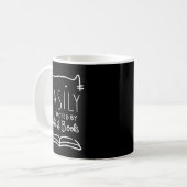 気を散らしやすい猫やCaおもしろい向けの本の贈り物 コーヒーマグカップ (正面左)