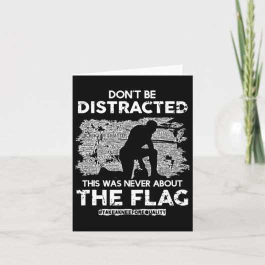 気を散らすな平等のために膝を取れ！ カード (正面)