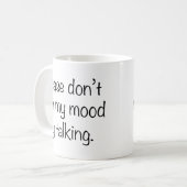 気を散らすな コーヒーマグカップ (正面左)