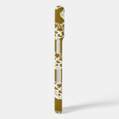 気を静かにして持ちこたえろ 白い王冠と金の背景 Case-Mate iPhoneケース (裏面 / 右)