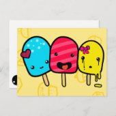 気ポップ・アートの狂 ポストカード (正面/裏面)