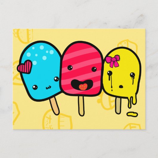 気ポップ・アートの狂 ポストカード (正面)