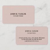 気モダンの利エレガントいた公証人 名刺 (正面/裏面)