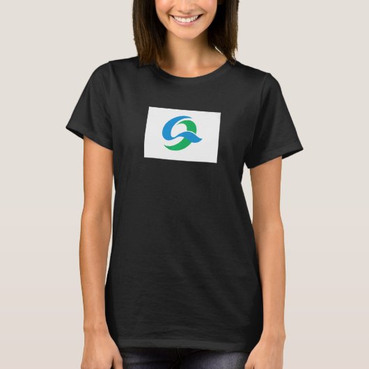 気仙沼 日本 国旗 Tシャツ (正面)
