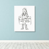 気候が変わりつつある理由 キャンバスプリント (インサイチュ (ウッドフロア))