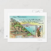 気候に関する漫画のシーン ポストカード (正面/裏面)