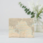 気候の世界地図 ポストカード (スタンド正面)