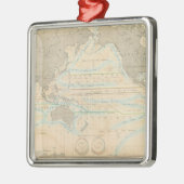 気候の世界地図 メタルオーナメント (左)