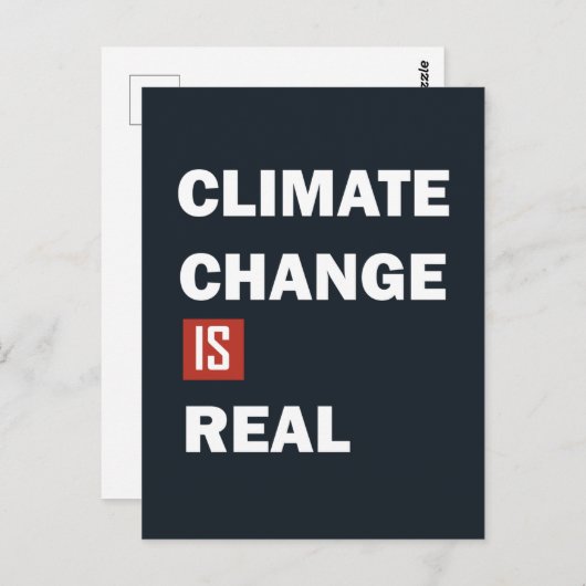 気候の変化は実在環境の変化である ポストカード (正面/裏面)