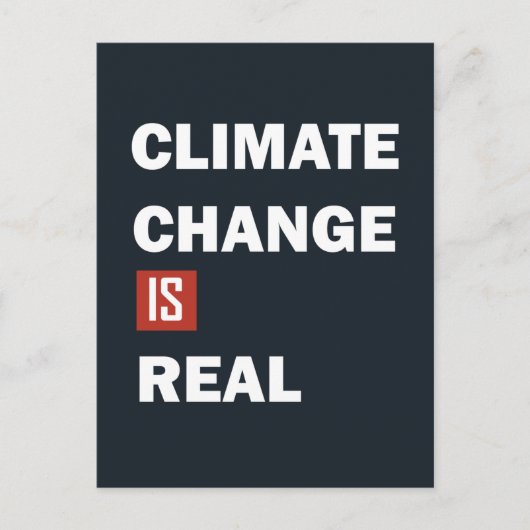 気候の変化は実在環境の変化である ポストカード (正面)