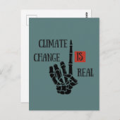 気候の変化は実在環境の変化である ポストカード (正面/裏面)
