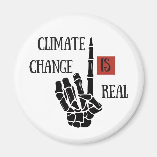 気候の変化は実在環境の変化である マグネット (正面)