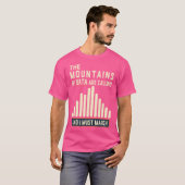 気候ストライキ – データの山々が呼び出している Tシャツ (正面フル)